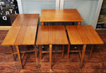 REFINISHED MCM Serving Trolley /5 in 1 Nesting Tables by Poul Hundevad 15