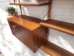 REFINISHED Danish MCM Teak Modular Wall Unit CADO by Poul Cadovius 3 sections 6