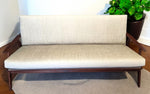 Choose Fabric! REFINISHED Danish Mid Century Modern Teak 3-Seater Sofa 1