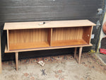 REFINISHED Swedish Mid Century Modern Teak Display Bookcase 59