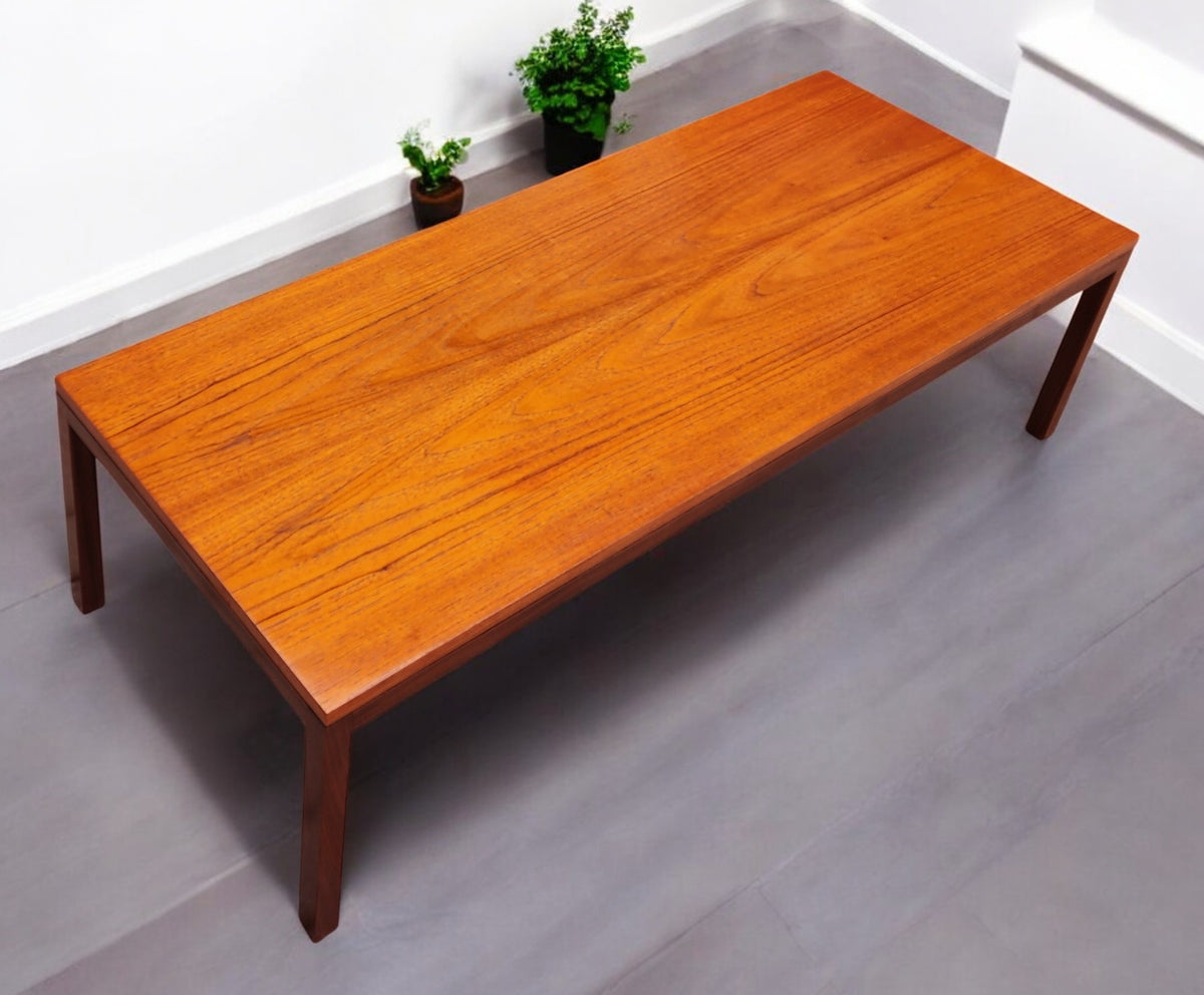 REFINISHED Mid Century Modern Teak Coffee Table by Reff