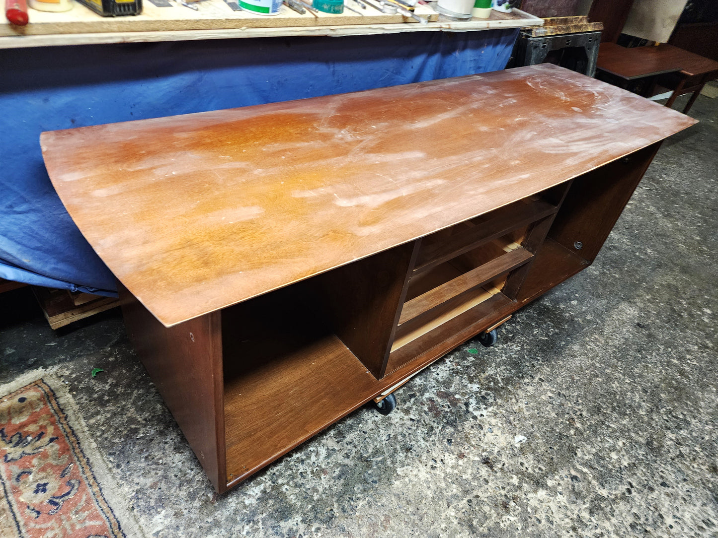 REFINISHED Mid Century Modern Ruspan Sideboard by Russell Spanner