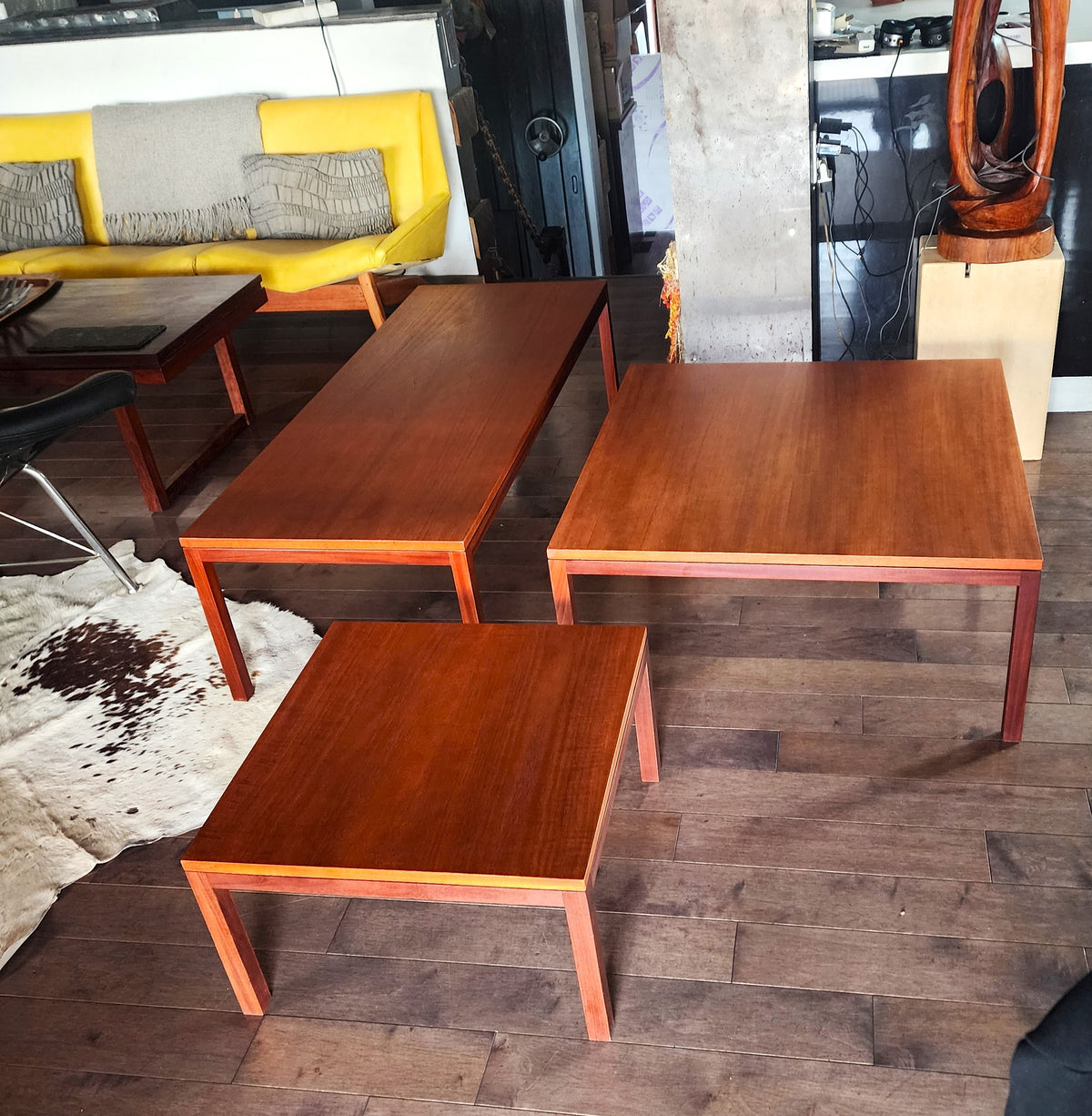 REFINISHED Mid Century Modern Teak Accent Table by Reff