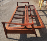 Deposit for REFINISHED Mid Century Modern Solid Walnut Sofa - Bed will get NEW CUSHIONS 10