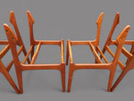6 RESTORED will be REUPHOLSTERED Danish MCM teak chairs by Erik Buch #49 7