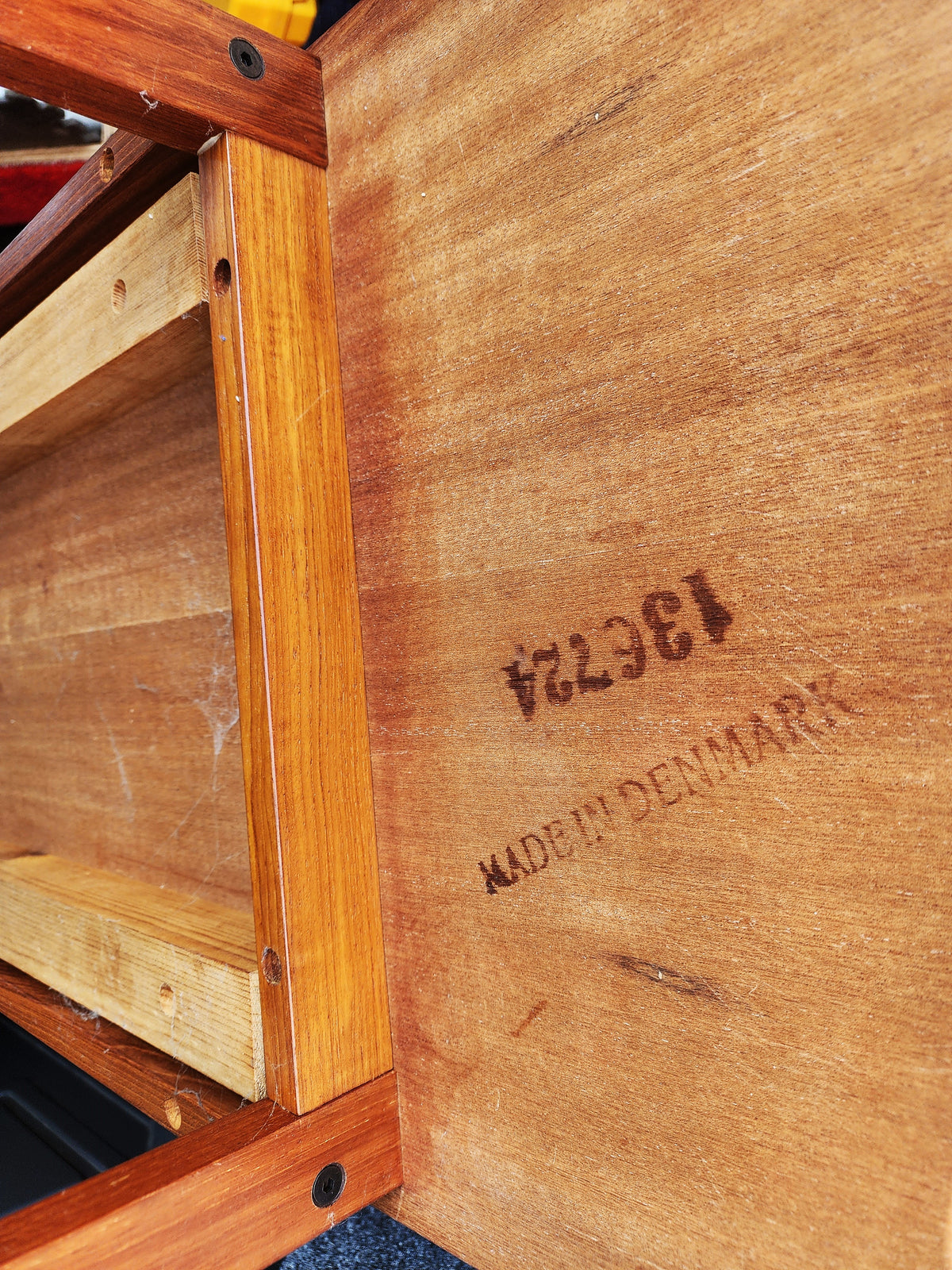 Danish Mid Century Modern Teak Tambour Credenza 65