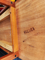Danish Mid Century Modern Teak Tambour Credenza 65