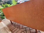 Danish Mid Century Modern Teak Tambour Credenza 65
