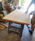 REFINISHED Danish MCM Teak Draw Leaf Table by H. Kjaernulf  55