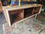 REFINISHED Mid Century Modern Walnut Buffet Credenza by Deilcraft 68