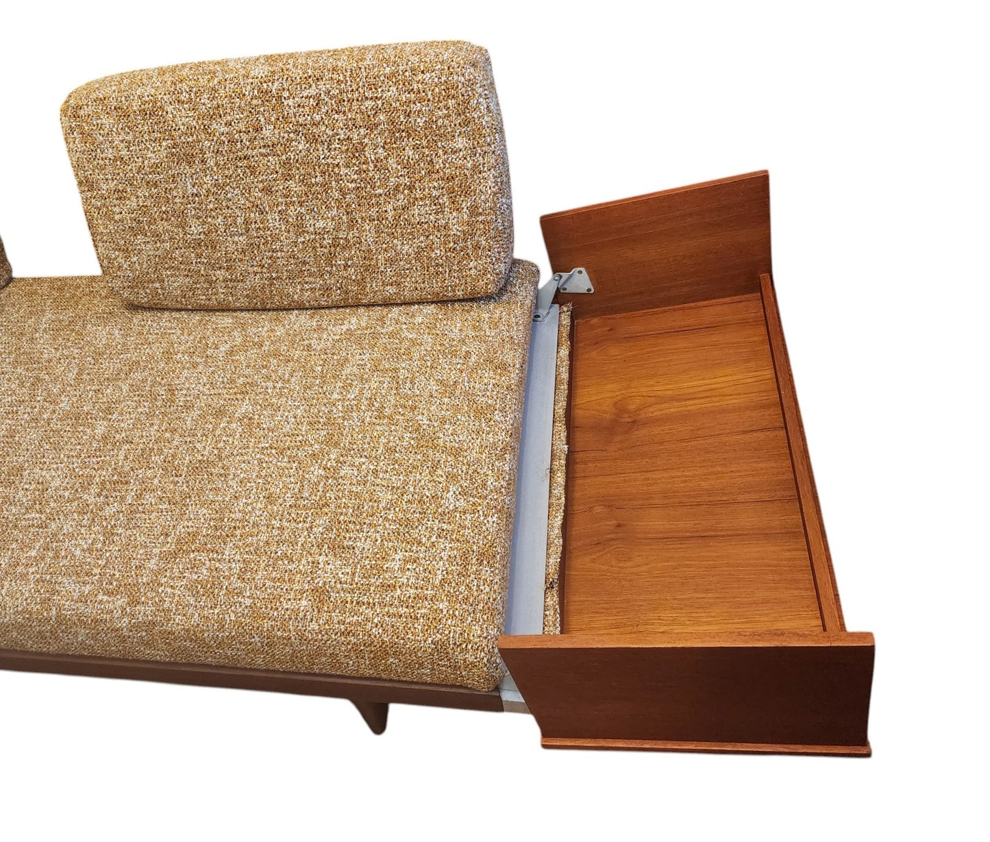 REFINISHED REUPHOLSTERED MCM Teak Svanette Daybed by Ingmar Relling for Ekornes