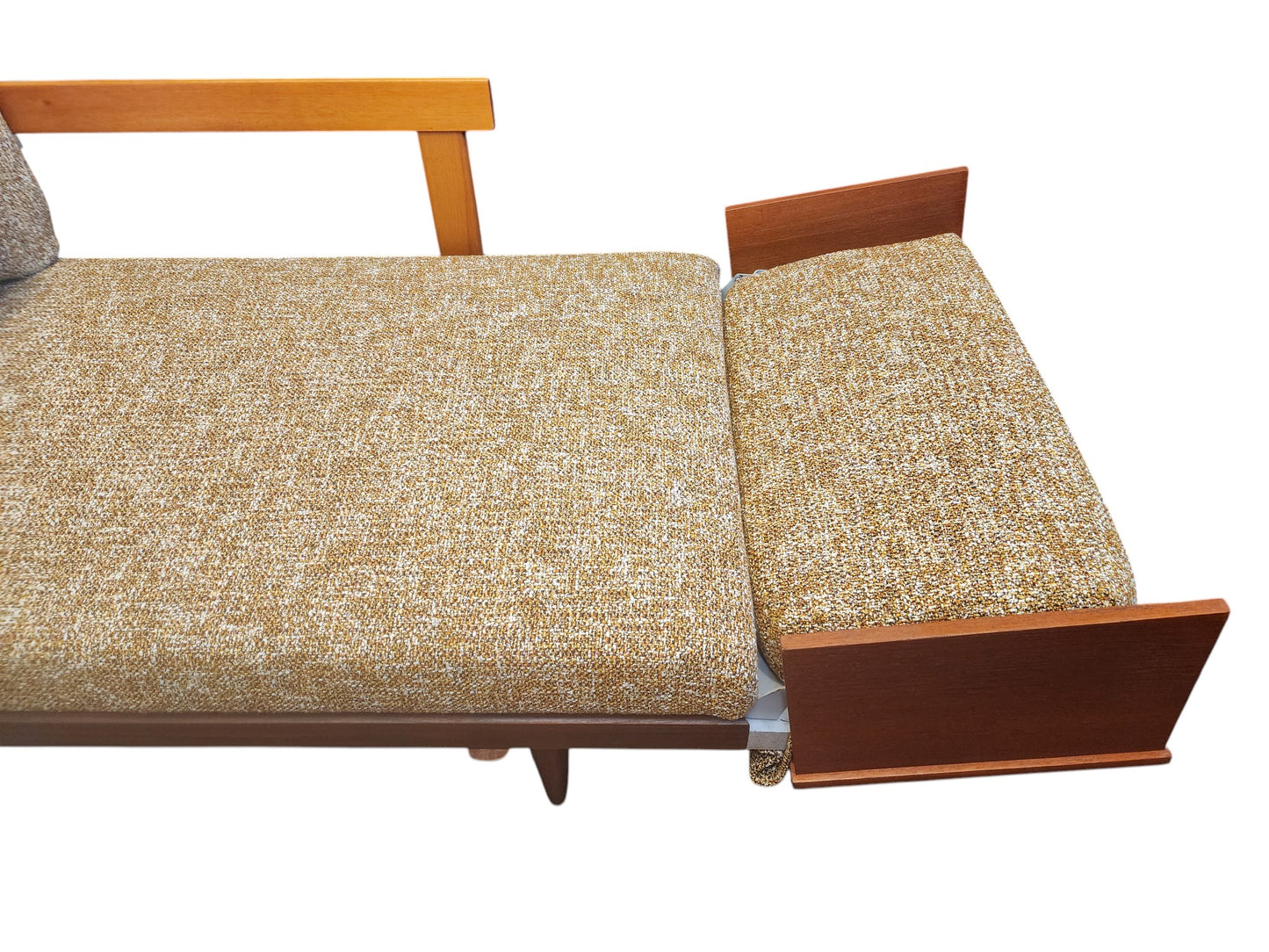 REFINISHED REUPHOLSTERED MCM Teak Svanette Daybed by Ingmar Relling for Ekornes