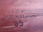 Danish Mid Century Modern Rosewood Table Self storing, 65