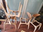 4 REFINISHED Mid Century Modern Walnut Chairs by Deilcraft 14
