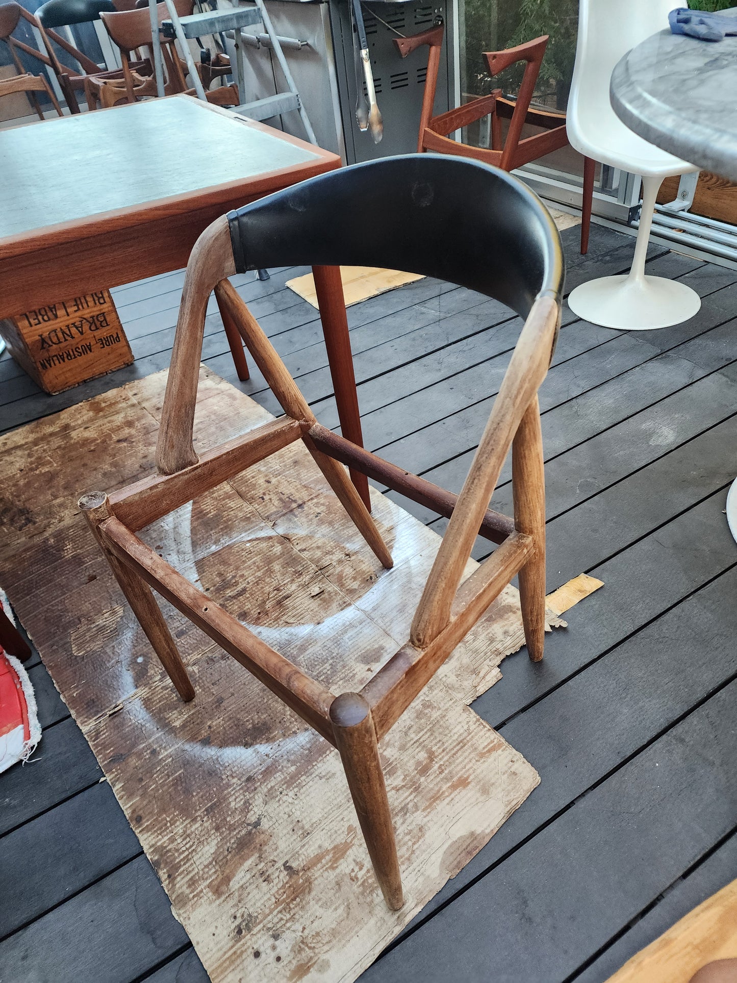 4 RESTORED Danish Mid Century Modern Kai Kristiansen Teak Chairs, Model 31