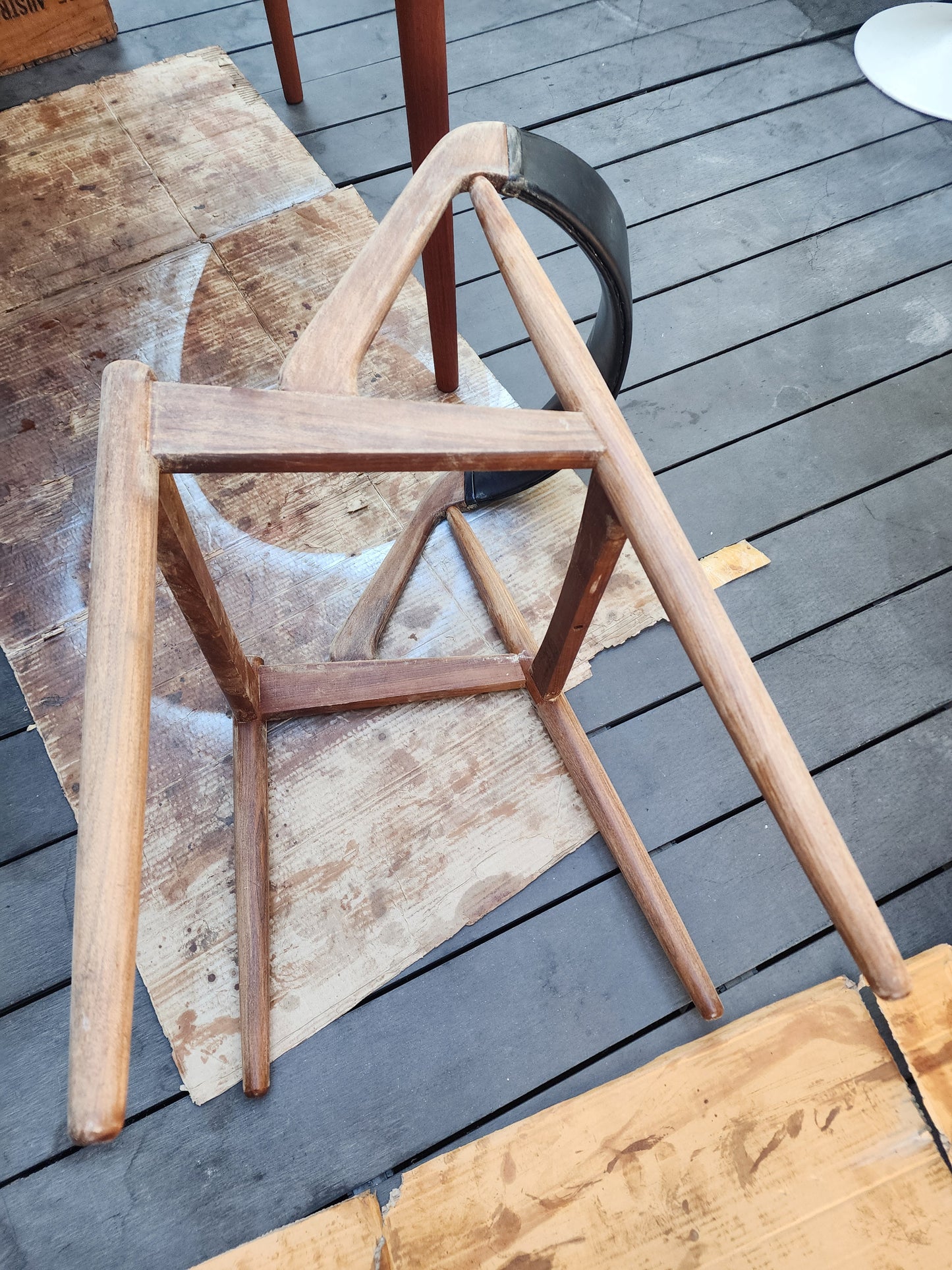 4 RESTORED Danish Mid Century Modern Kai Kristiansen Teak Chairs, Model 31