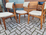 6 REFINISHED will be REUPHOLSTERED Danish MCM Rosewood Chairs by Erik Buch #49 10