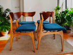 6 REFINISHED Mid Century Modern Walnut Chairs by Deilcraft 4