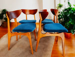 6 REFINISHED Mid Century Modern Walnut Chairs by Deilcraft 7