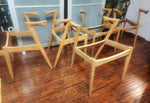 6 REFINISHED REUPHOLSTERED Danish MCM Teak Armchairs by Kai Kristiansen, Model 42 17
