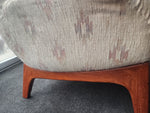 REFINISHED Mid Century Modern R.Huber Teak Scoop Sofa 14