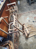 4 REFINISHED REUPHOLSTERED MCM Walnut Chairs by Honderich 18