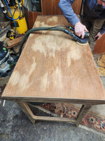 REFINISHED Mid Century Modern Teak Desk with Bookcase Back by Punch 16