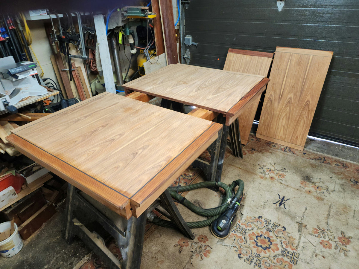 REFINISHED Mid Century Modern Rosewood Table w 2 Leaves 54