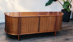 RESTORED Danish MCM Rosewood Tambour Sideboard by P. Hundevad 88