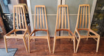 6 REFINISHED Danish Mid Century Modern Teak Chairs by Niels Koefoed, model Eva 15