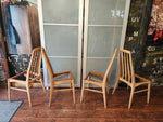 6 REFINISHED Danish Mid Century Modern Teak Chairs by Niels Koefoed, model Eva 16