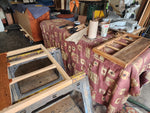 REFINISHED MCM Kroehler Sectional Sofa w Armchair & Games Table, incl. New Cushions 16