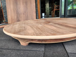 REFINISHED Danish MCM Rosewood Table Round w 2 Leaves by J.Andersen, 47
