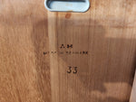 REFINISHED Danish MCM Teak Draw Leaf Table by H. Kjaernulf  51