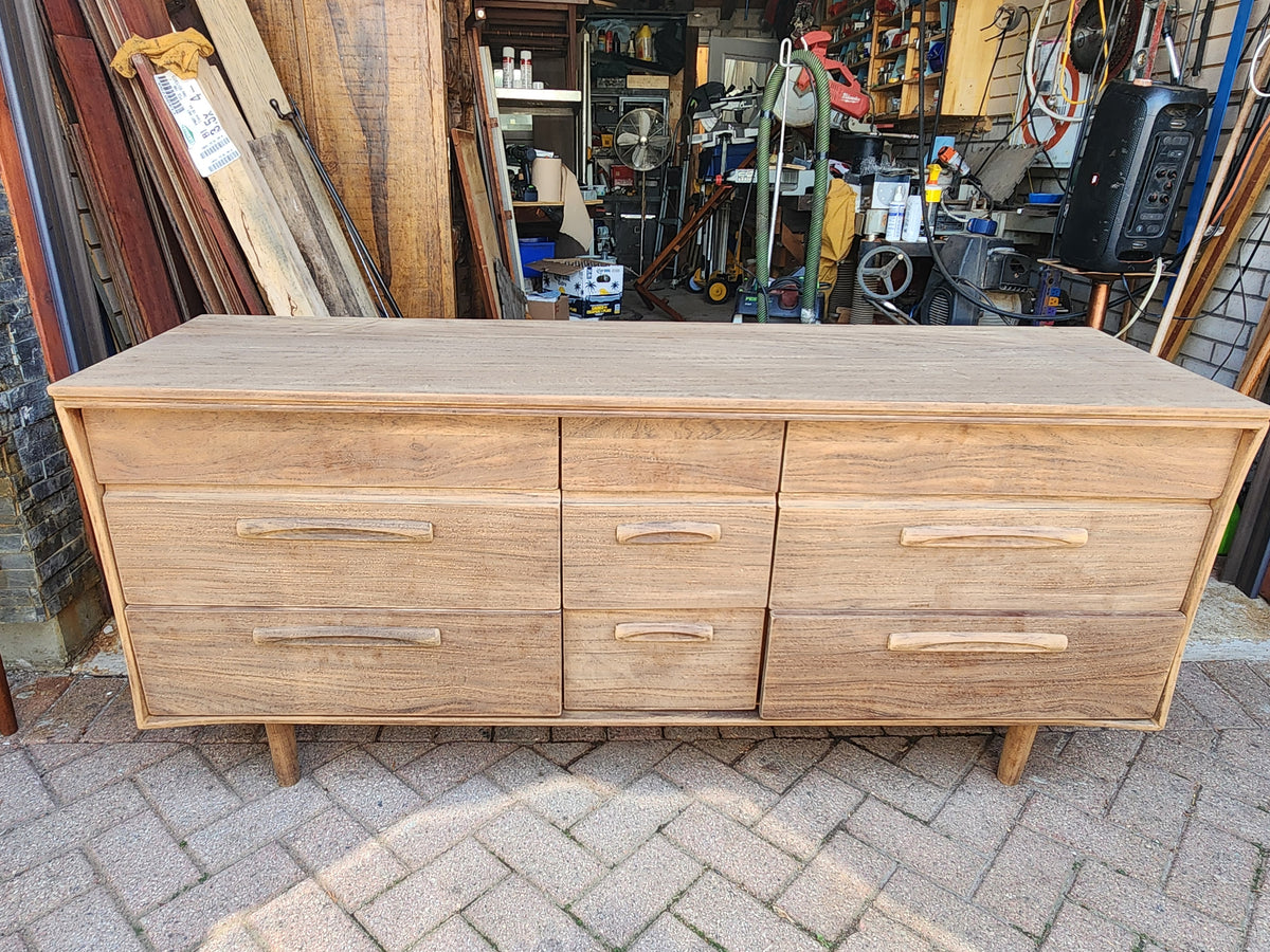 REFINISHED Mid Century Modern SOLID TEAK Dresser by J. Kuypers for Imperial