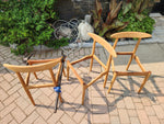 4 REFINISHED Danish MCM Teak Chairs by Arne Hovmand-Olsen for Mogens Kold, will be REUPHOLSTERED 11