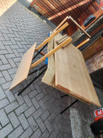 REFINISHED Danish Mid Century Modern Teak Draw Leaf Table 53.5