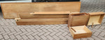REFINISHED Mid Century Modern Teak Bed w Floating Nightstands Queen 13