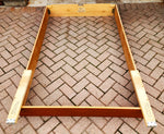 REFINISHED Mid Century Modern Teak Bed w Floating Nightstands Queen 11