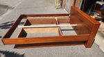 REFINISHED Mid Century Modern Teak Queen Bed w Nightstands 12
