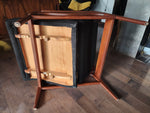 REFINISHED Mid Century Modern Walnut Recliner with Ottoman 11