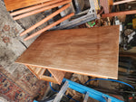 REFINISHED Danish Mid Century Modern Teak Desk Free-Standing 12