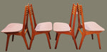 4 REFINISHED Danish Mid Century Modern Teak Chairs Model 83 by Boltinge 2