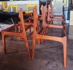 Choose Fabric***6 REFINISHED Danish Mid Century Modern teak chairs by Erik Buch, model 49 2