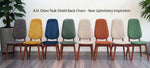 8 RESTORED Danish MCM Teak Shield Back Chairs by A. H. Olsen, will be REUPHOLSTERED 3