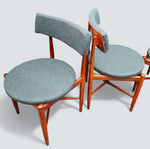 REFINISHED MCM Teak Extension Table & 6 REUPHOLSTERED chairs by G Plan 2