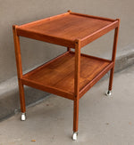 REFINISHED Mid Century Modern Teak Bar Cart 3
