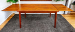 REFINISHED Danish MCM Teak Draw Leaf Table by H. Kjaernulf  57