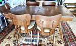 Choose Fabric***REFINISHED Mid Century Modern Russell Spanner Catalina Table & 6 Chairs 20