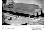 REFINISHED REUPHOLSTERED Mid Century Modern Sofa by Adrian Pearsall 100